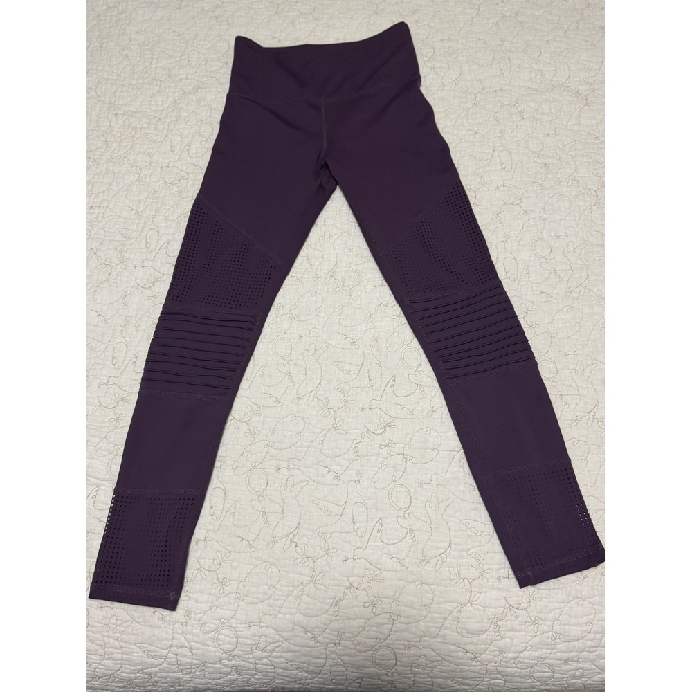 ZYIA Active Moto Light n Tight Leggings 2 Plum Purple High Waist